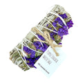 Purple Sinuata Flower White Sage